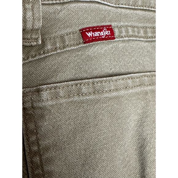 Wrangler Khaki Tan Carpenter Cargo PantsWith Flex Straight Leg Jeans Size 42X30 - Picture 6 of 7